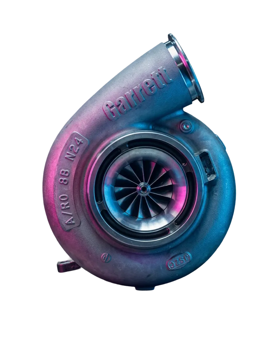 Turbocompressor novo visto de frente